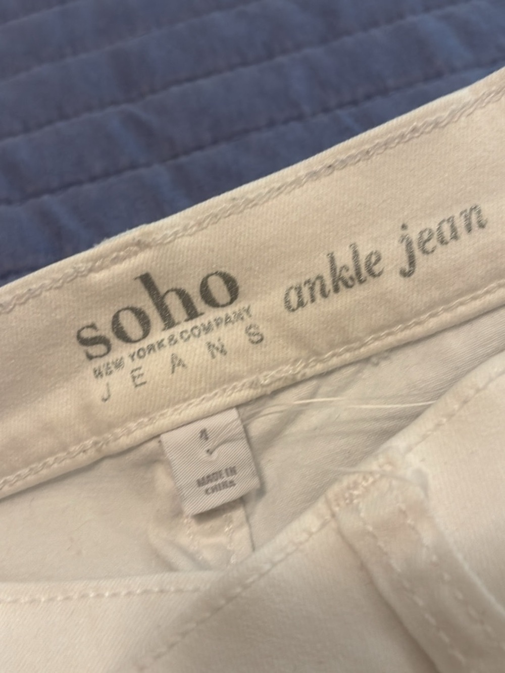 Soho White Ankle Jeans - Women's